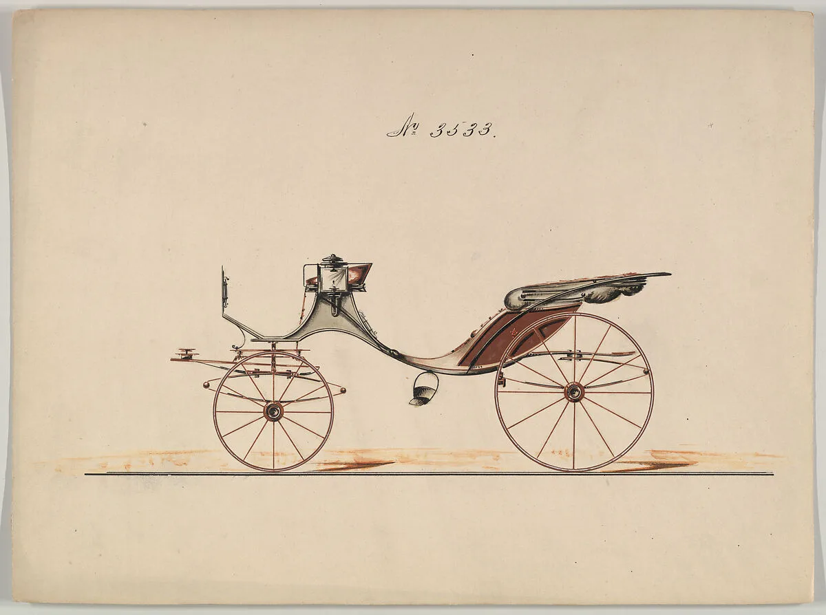 Design for Cabriolet or Victoria, no. 3533 — Brewster & Co.