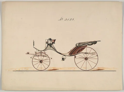 Design for Cabriolet or Victoria, no. 3533
