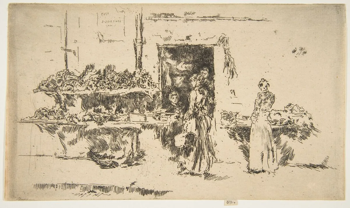 Fruit-Shop, Paris (Greengrocer's Shop, Paris) — James McNeill Whistler
