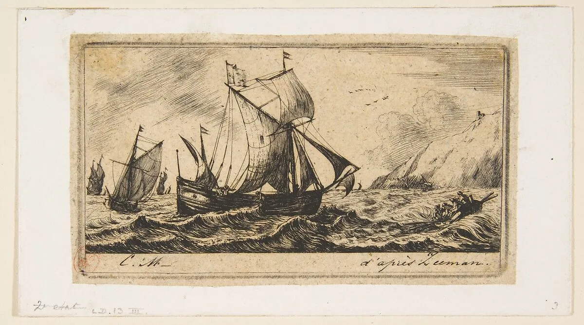 The Galliot of Jean de Vyl of Rotterdam — Charles Meryon|Reinier Nooms, called Zeeman
