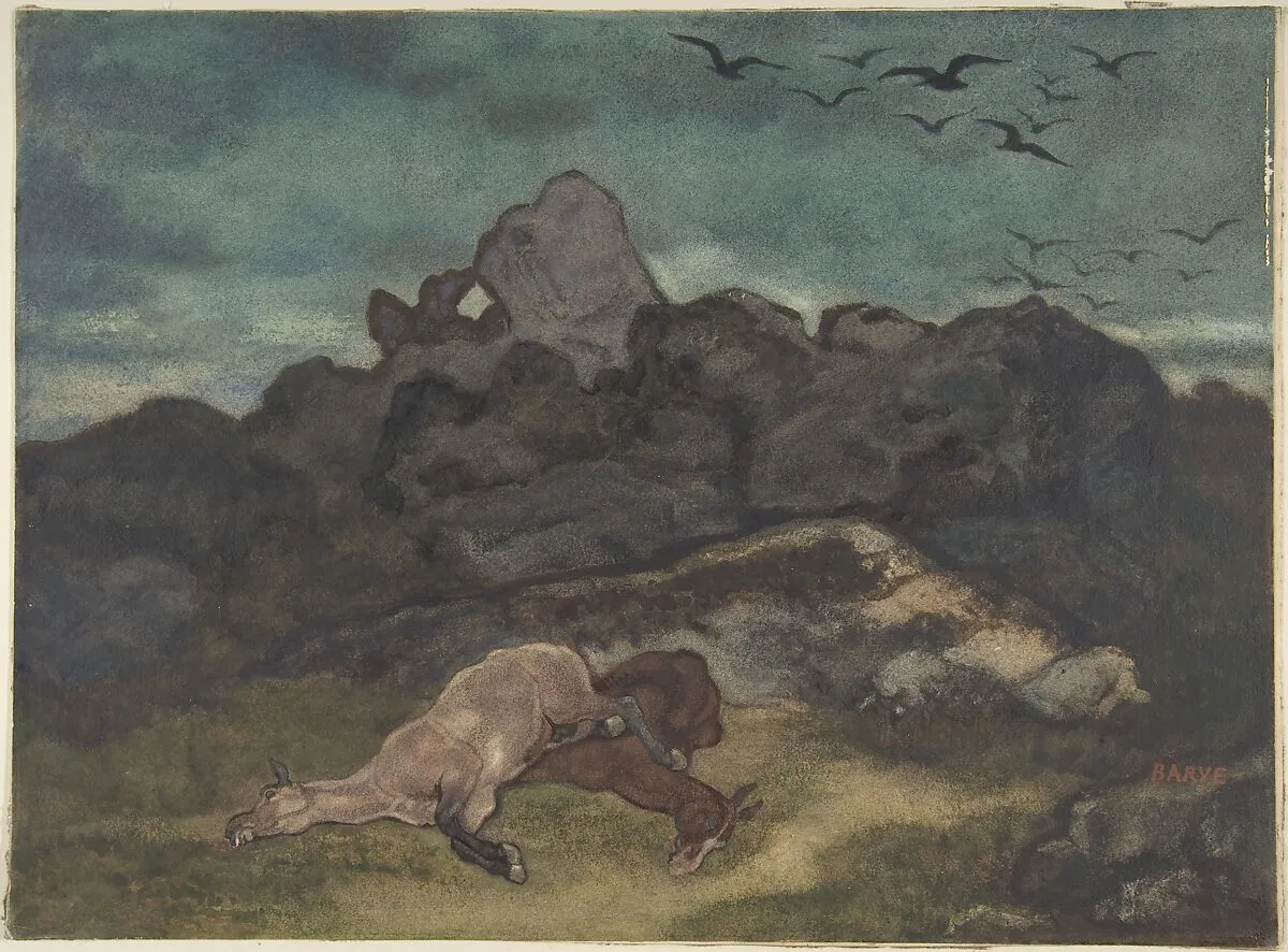 Dead Horses — Antoine-Louis Barye