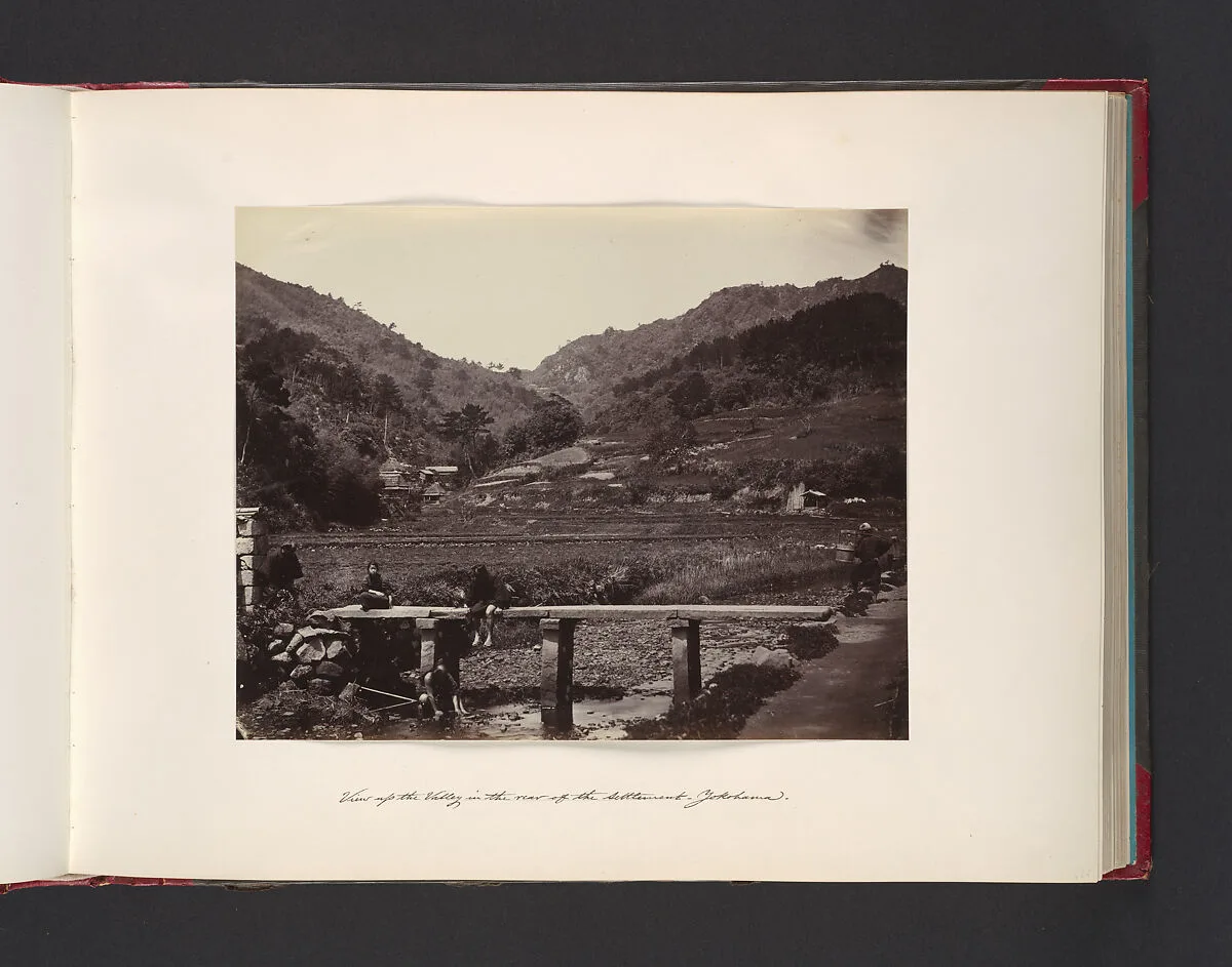 View up the Valley in the Rear of the Settlement, Yokohama — John Thomson