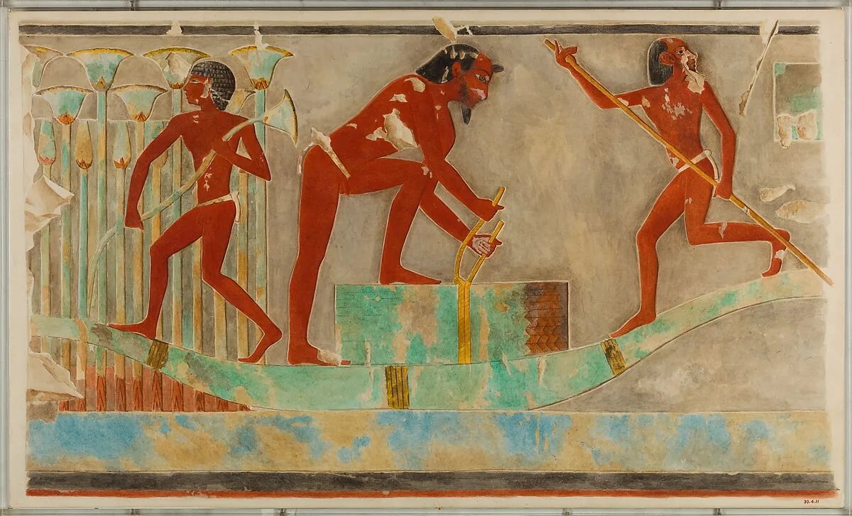 Men Gathering Papyrus — Hugh R. Hopgood