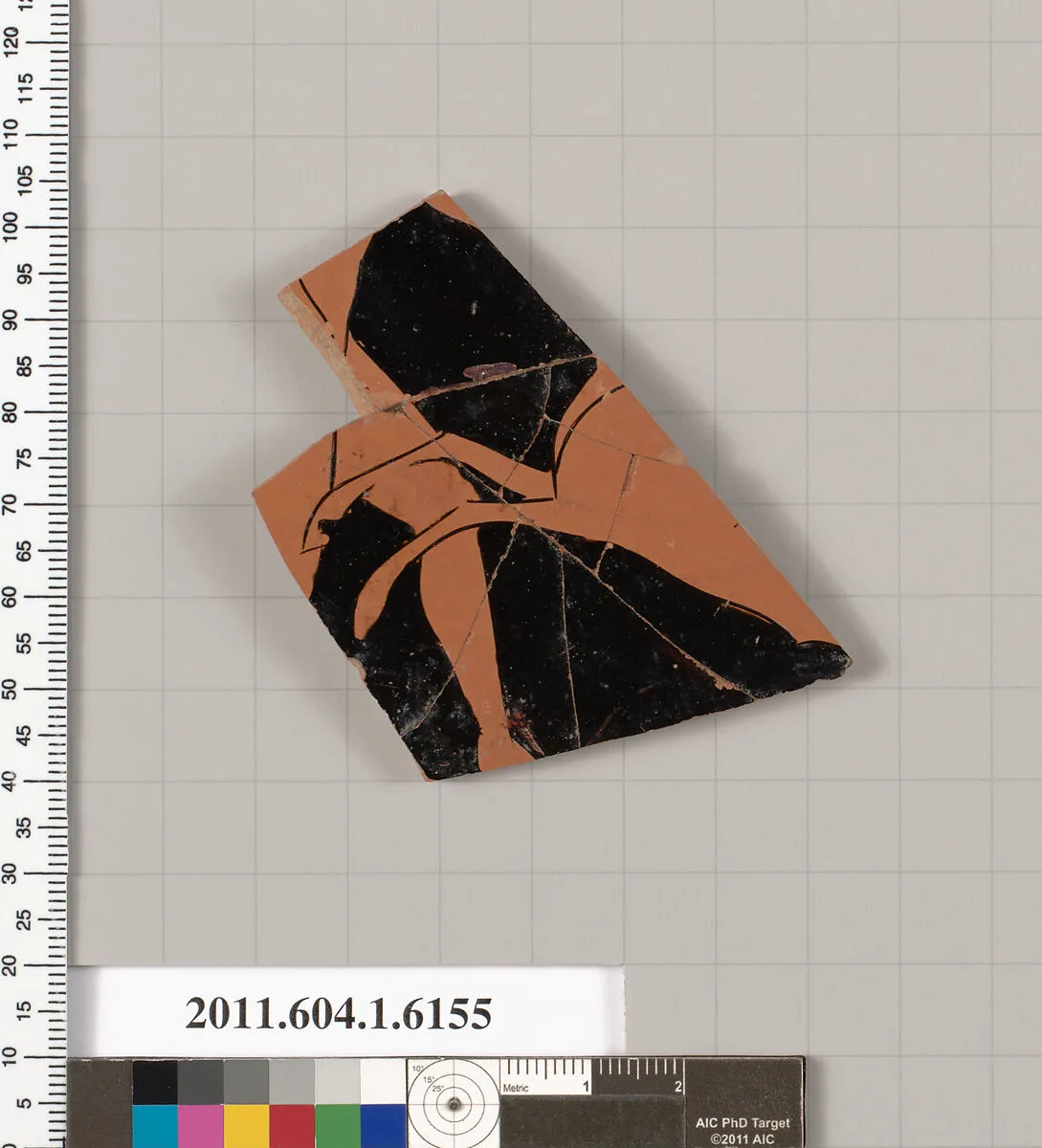 Terracotta fragment of a kylix (drinking cup) — Unknown