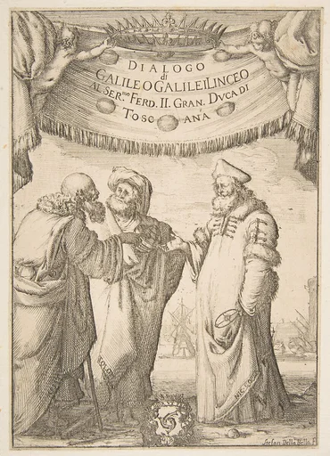 Frontispiece for Dialogo di Galileo Galilei