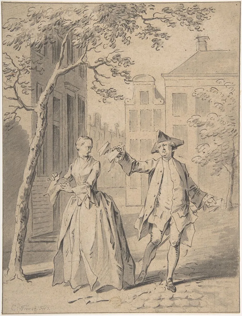 Scene From A Comedy — Cornelis Troost|Jacob Buys|Cornelis Troost
