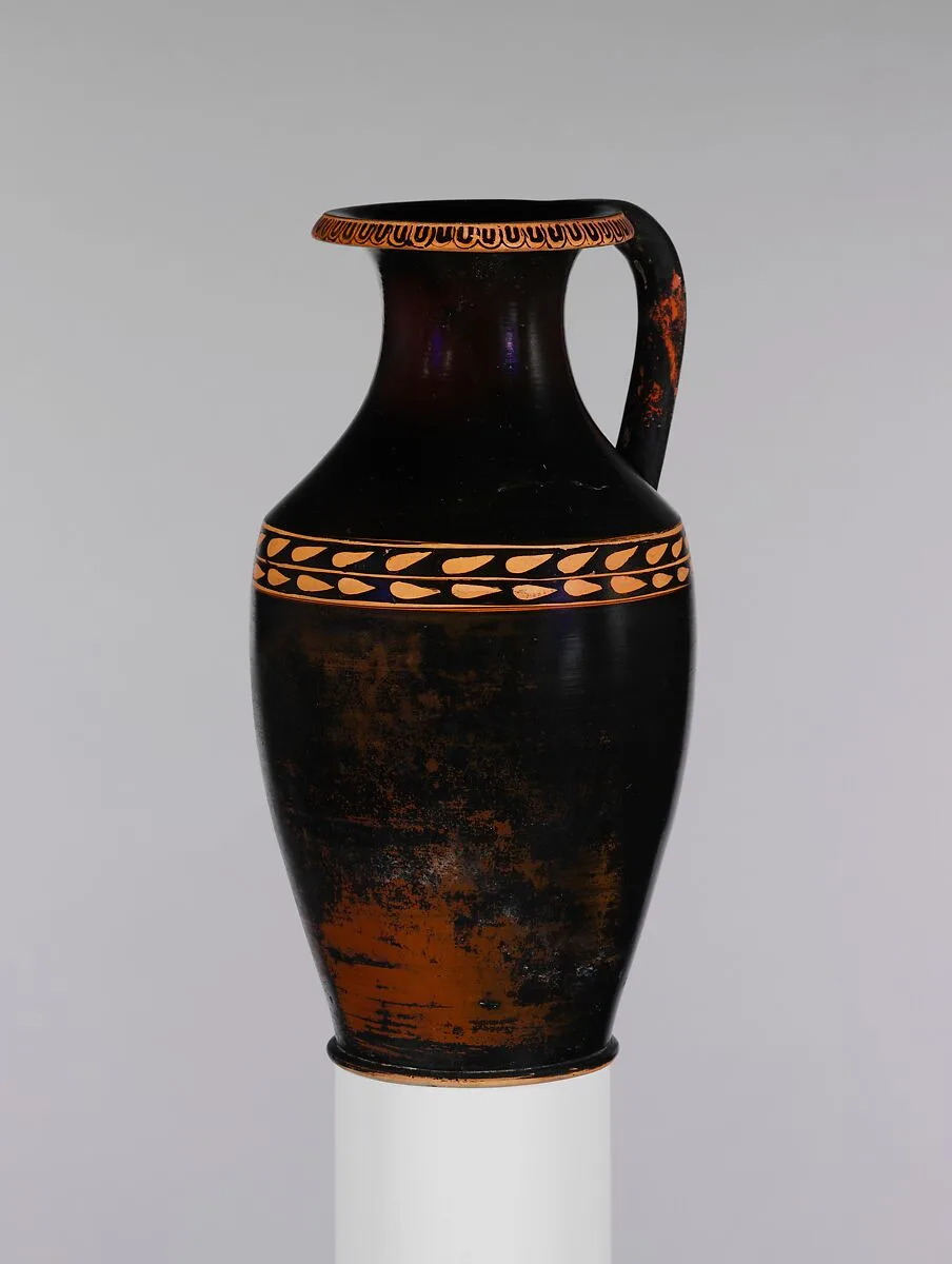 Terracotta oinochoe: olpe (jug) — Unknown