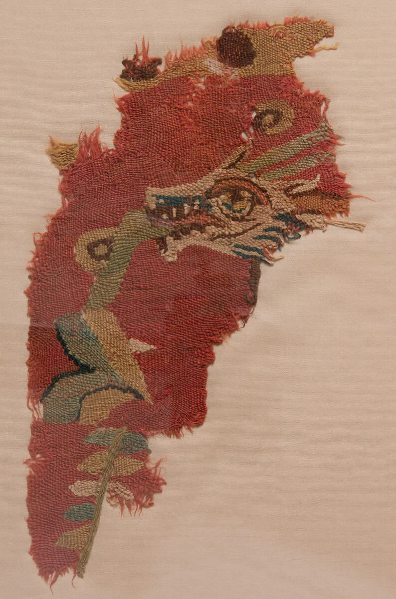 Wool Roundel with Mythological Animal — Unknown