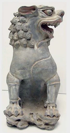 唐 彩繪陶獅|Lion