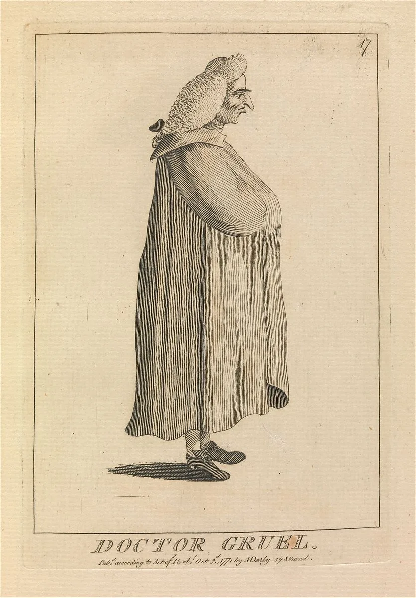 Doctor Gruel — Matthew Darly|Mary Darly|Sir Nash Grose|William Petty, 2nd Earl of Shelburne and 1st Marquess of Lansdowne