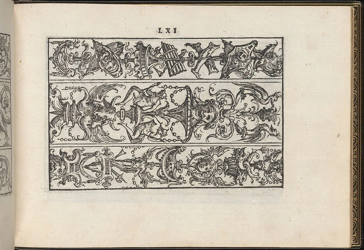 La Vera Perfettione del Disegno di varie sorti di recami, page 31 (recto) — Giovanni Ostaus|Giuseppe Salviati (Giuseppe Porta, called Il Salviati)