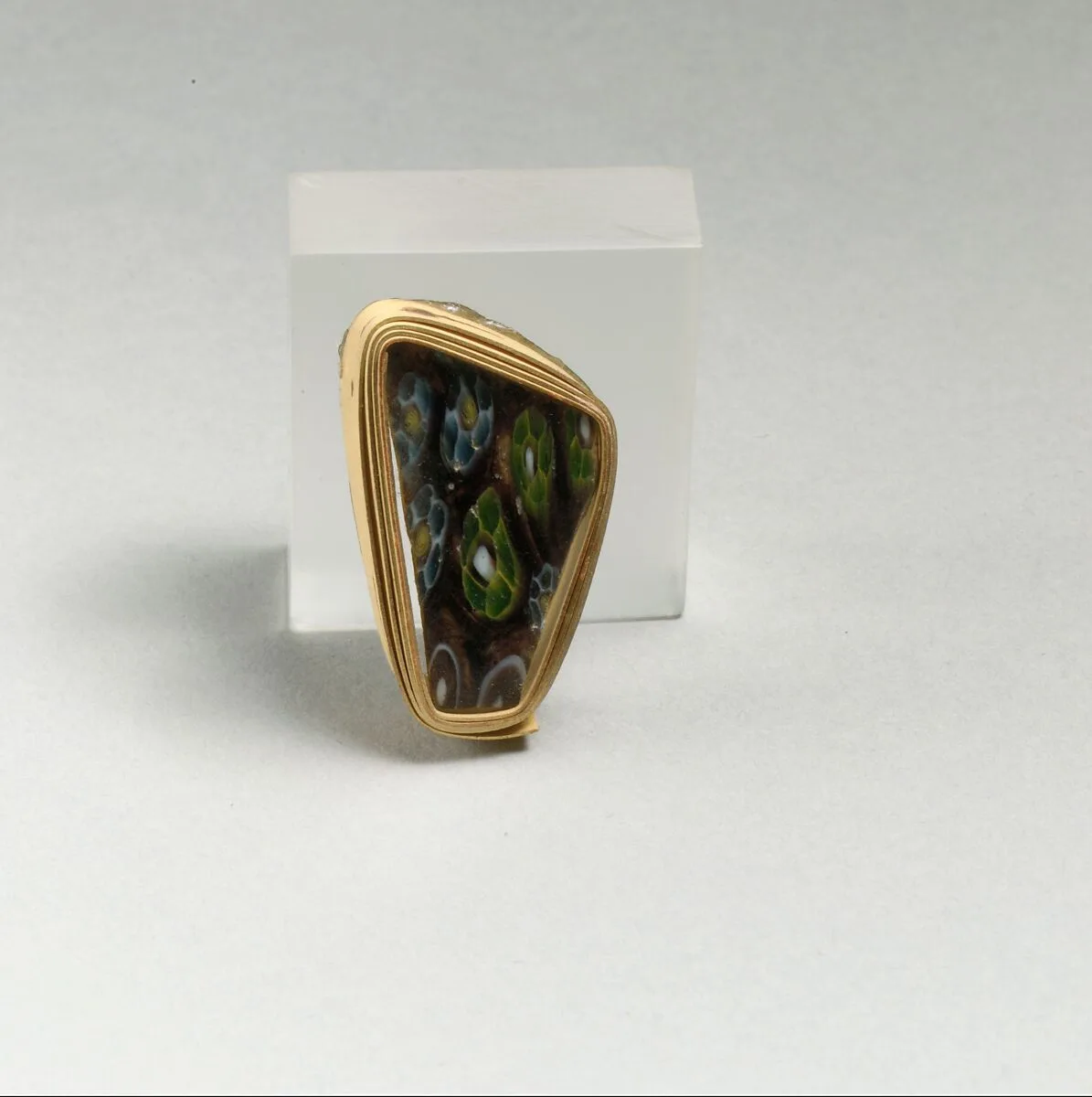 Glass mosaic inlay fragment — Unknown