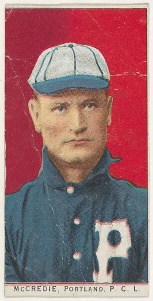 McCredie, Portland, Pacific Coast League, from the "Obak Baseball Players" set (T212), issued by the American Tobacco Company to promote Obak Mouthpiece Cigarettes — American Tobacco Company