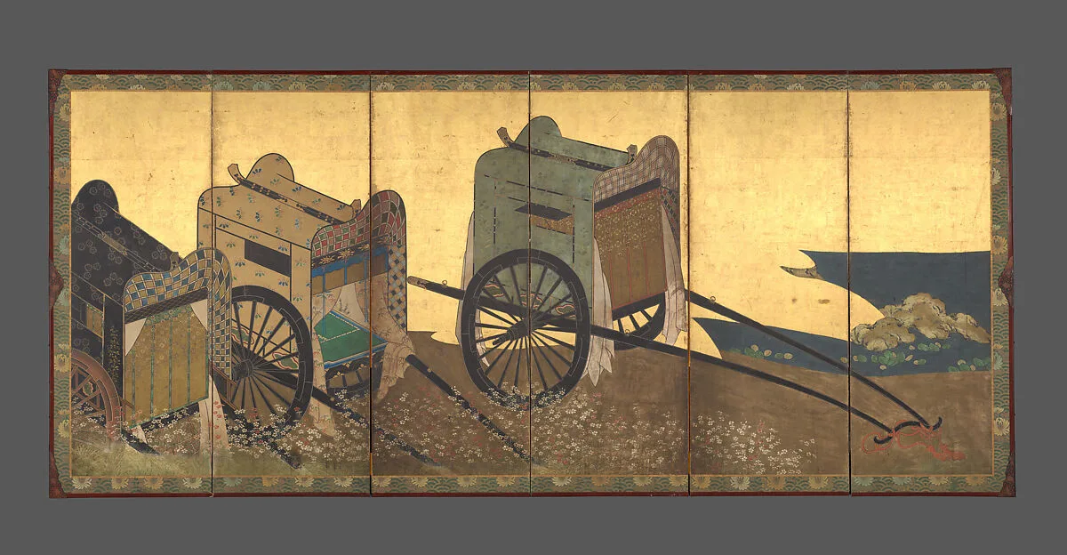 御所車図|Imperial Carts (Gosho guruma) — Unknown
