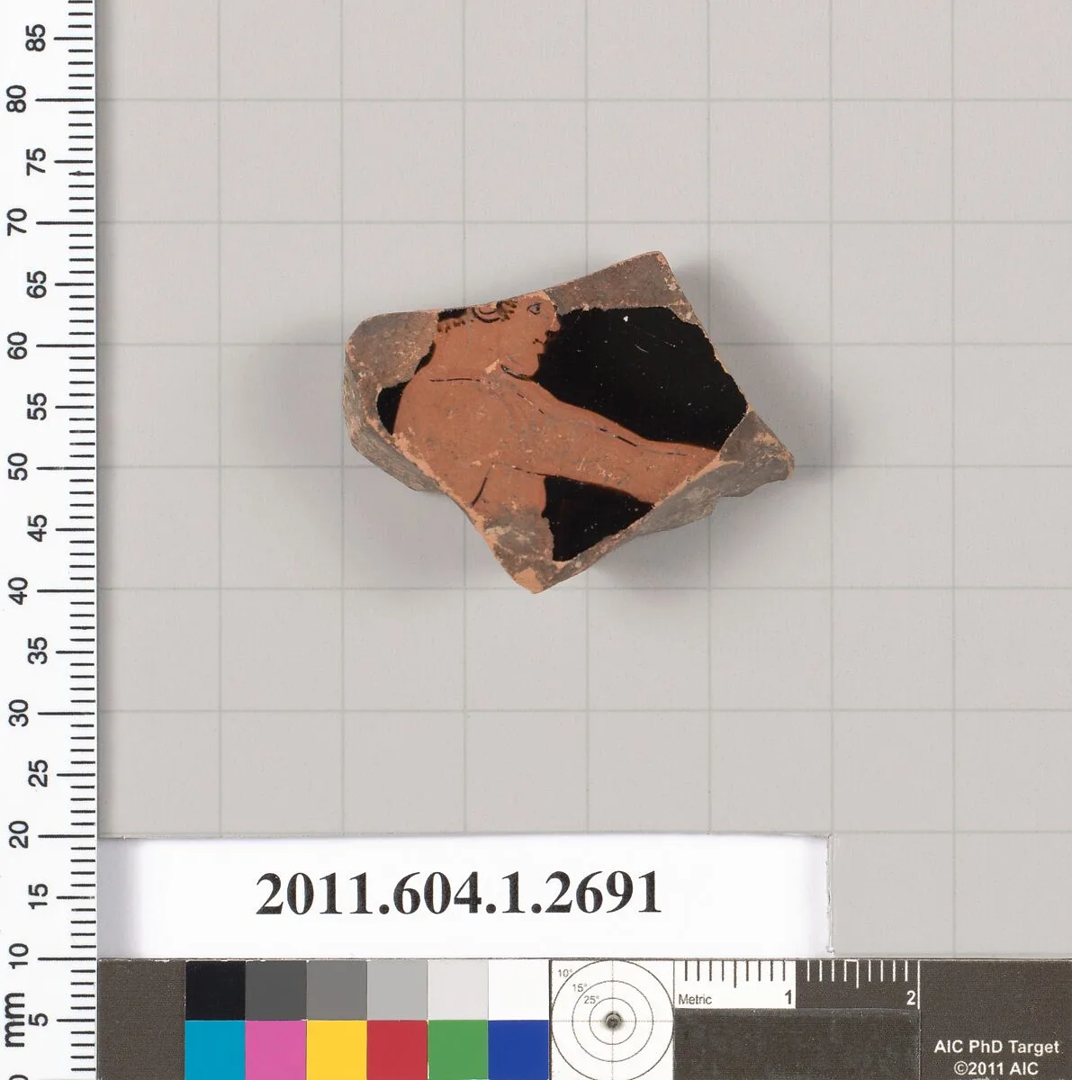 Terracotta fragment of a kylix (drinking cup) — Unknown