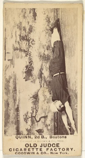 Quinn, 2nd Base, Boston, from the Old Judge series (N172) for Old Judge Cigarettes