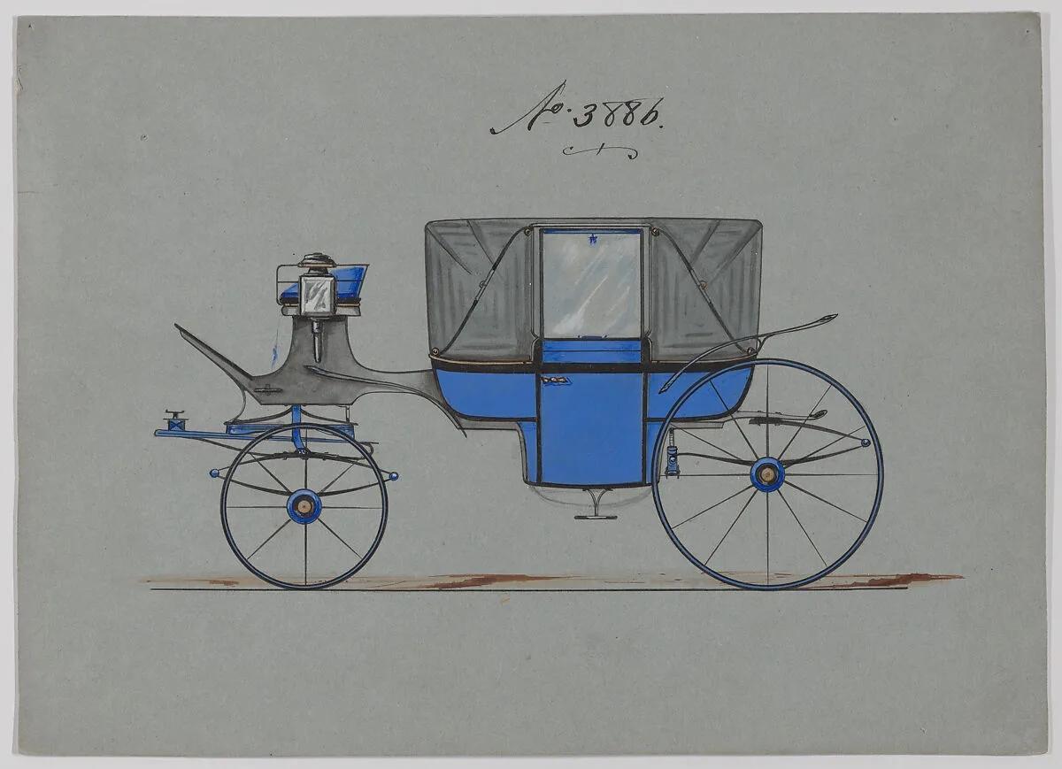 Design for Landau, No. 3886 — Brewster & Co.