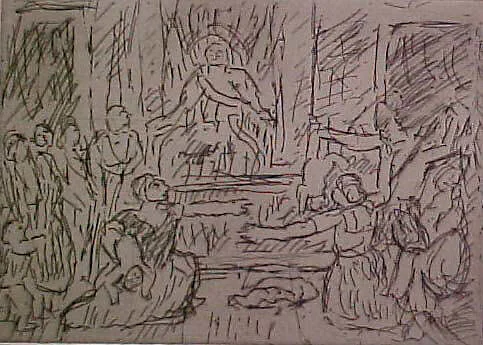 The Judgement of Solomon (#1), from ¦The Poussin Project: A Series of Prints after Nicolas Poussin¦