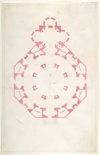 Design for a Church with a Central Octagonal Plan