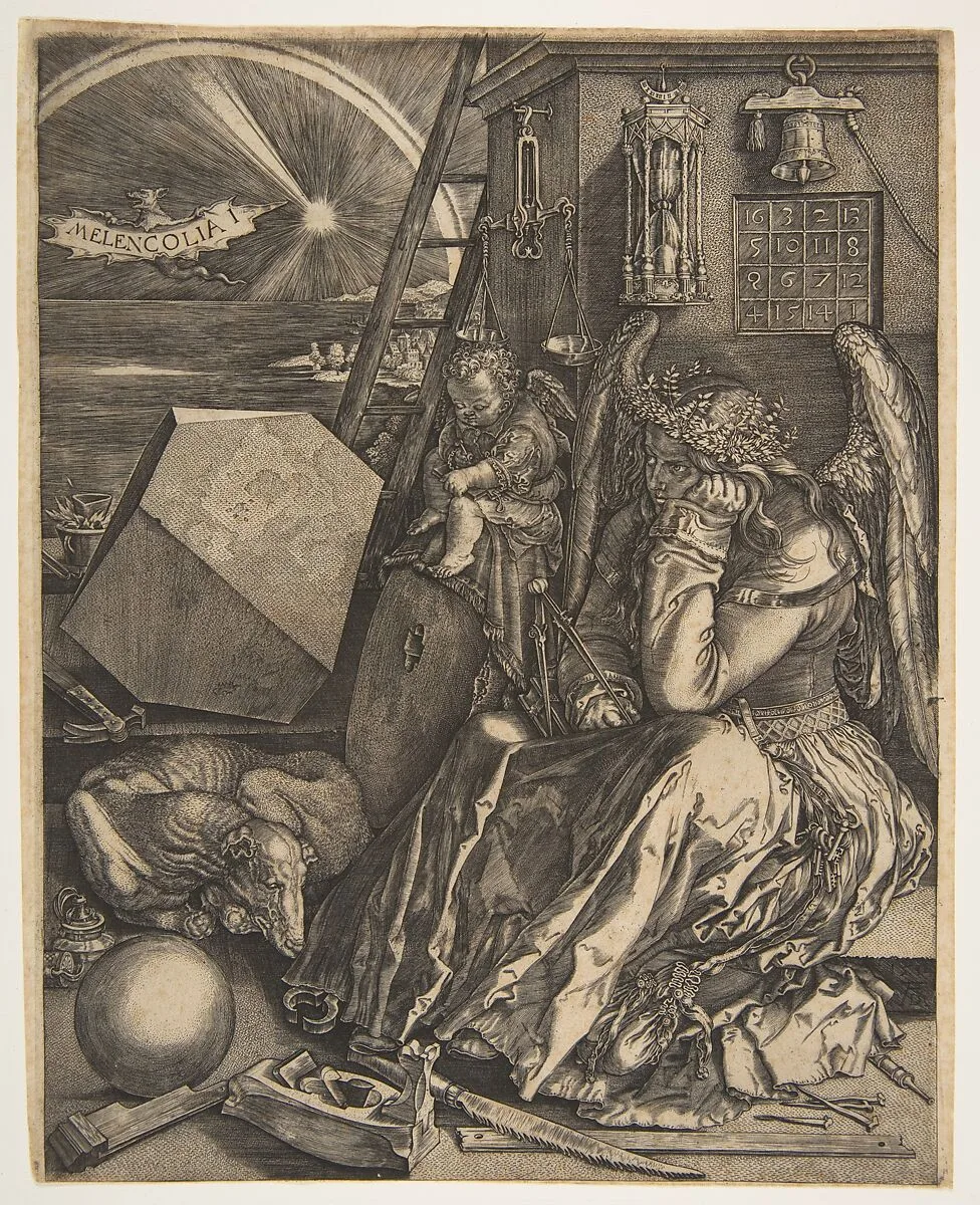 Melencolia I (copy) — Jan (Johannes) Wierix|Albrecht Dürer