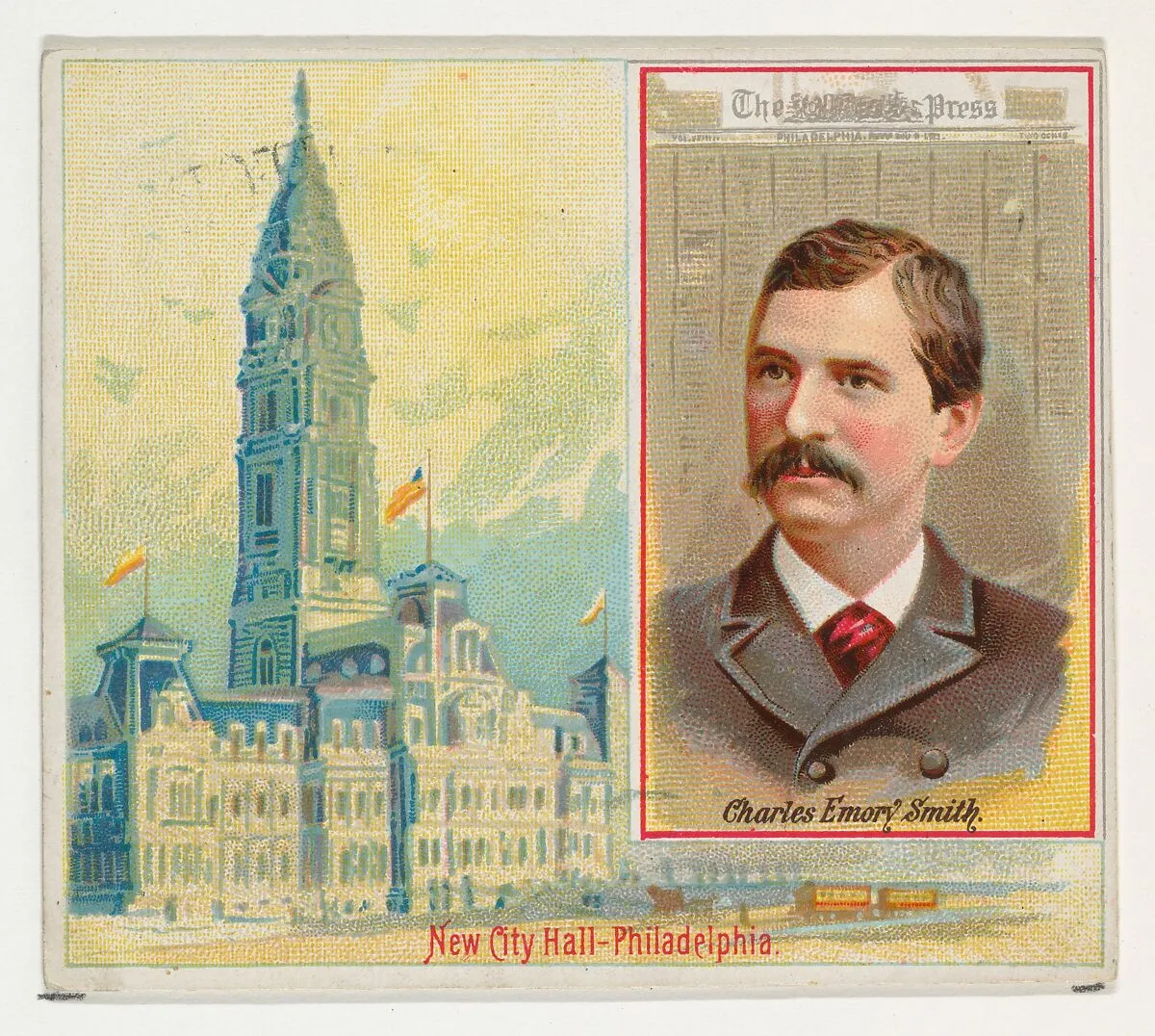 Charles Emory Smith, The Philadelphia Press, from the American Editors series (N35) for Allen & Ginter Cigarettes — Allen & Ginter