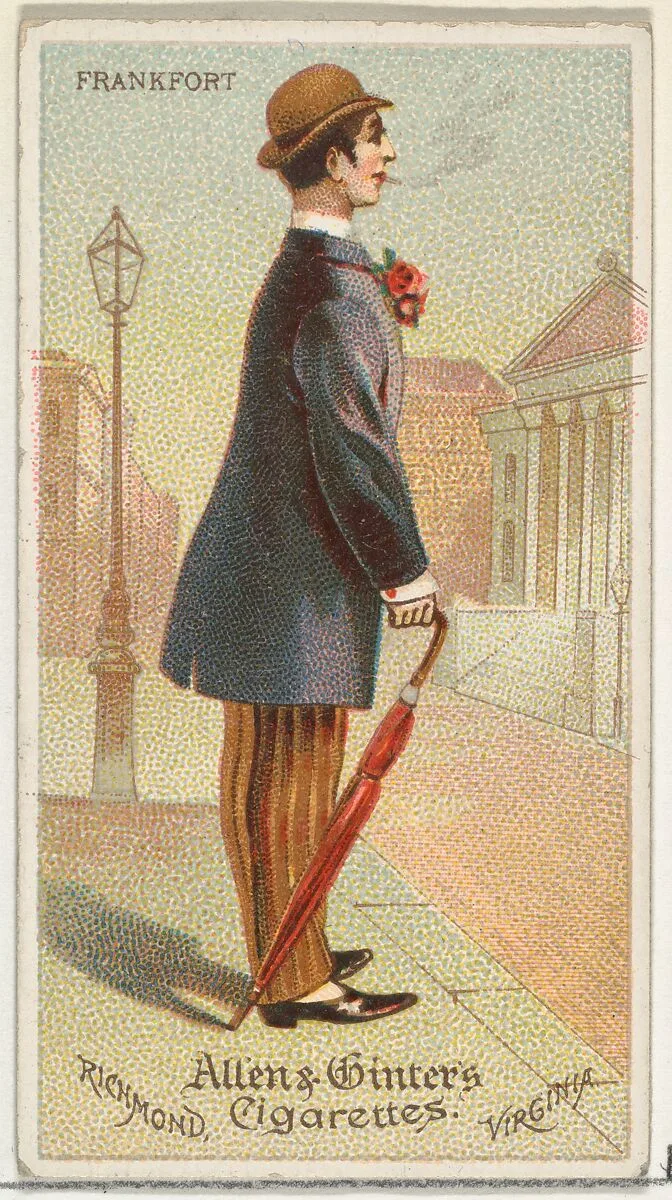 Frankfurt, from World's Dudes series (N31) for Allen & Ginter Cigarettes — Allen & Ginter