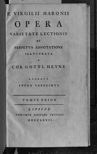 Book: The Works of Virgil (P. Virgilii Maronis Opera, Volume I of four volumes)
