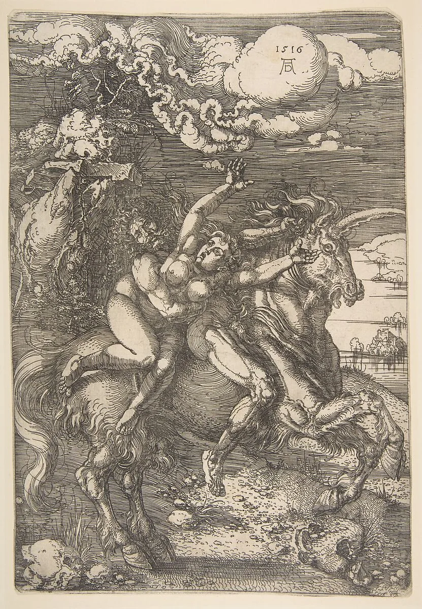 Abduction of Proserpine — Albrecht Dürer