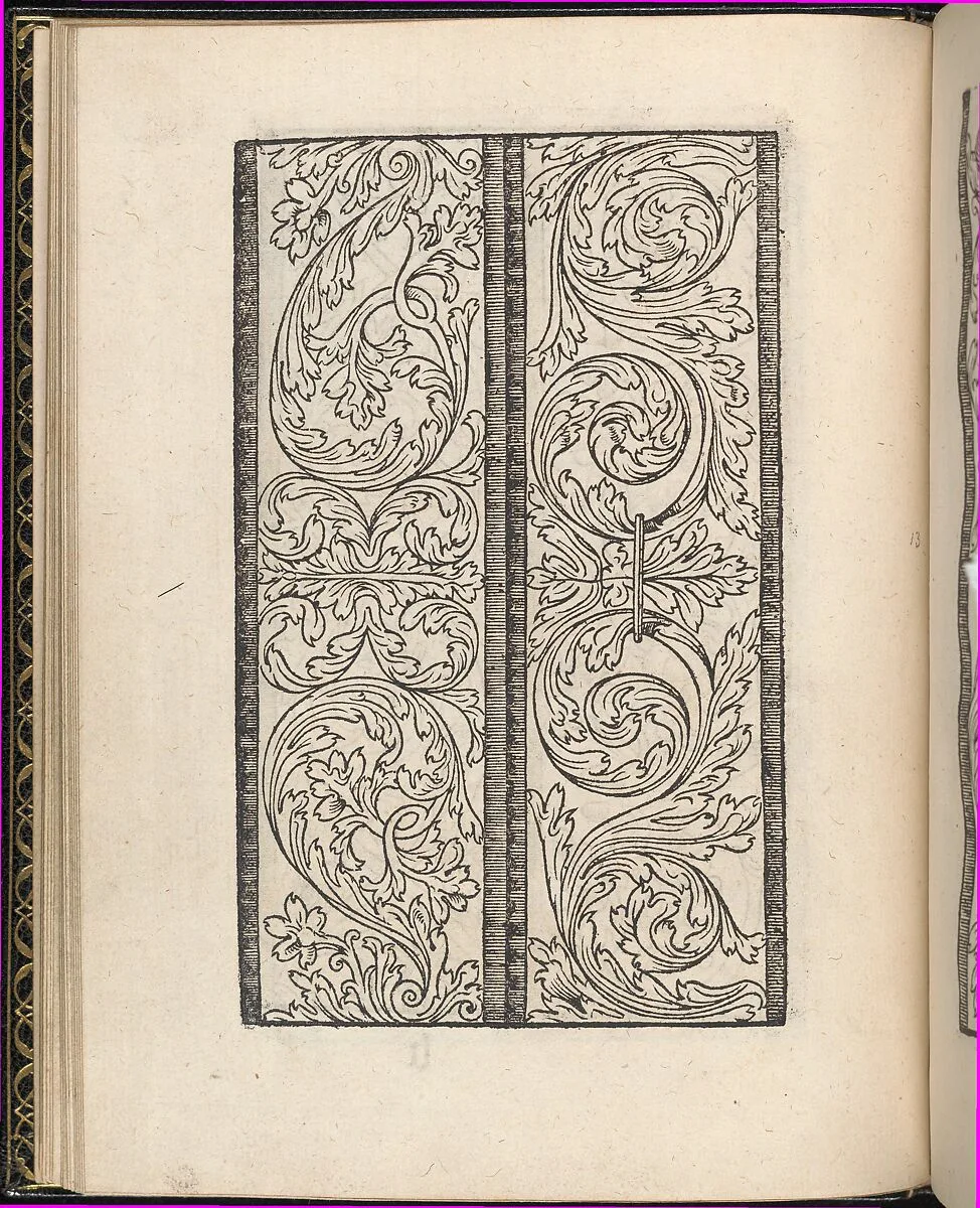 Page from Ein new kunstlich Modelbuch...(Page 13v) — Peter Quentel