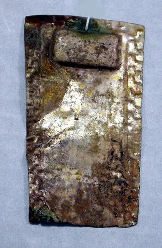 Hammered Silver Ornament Plaque