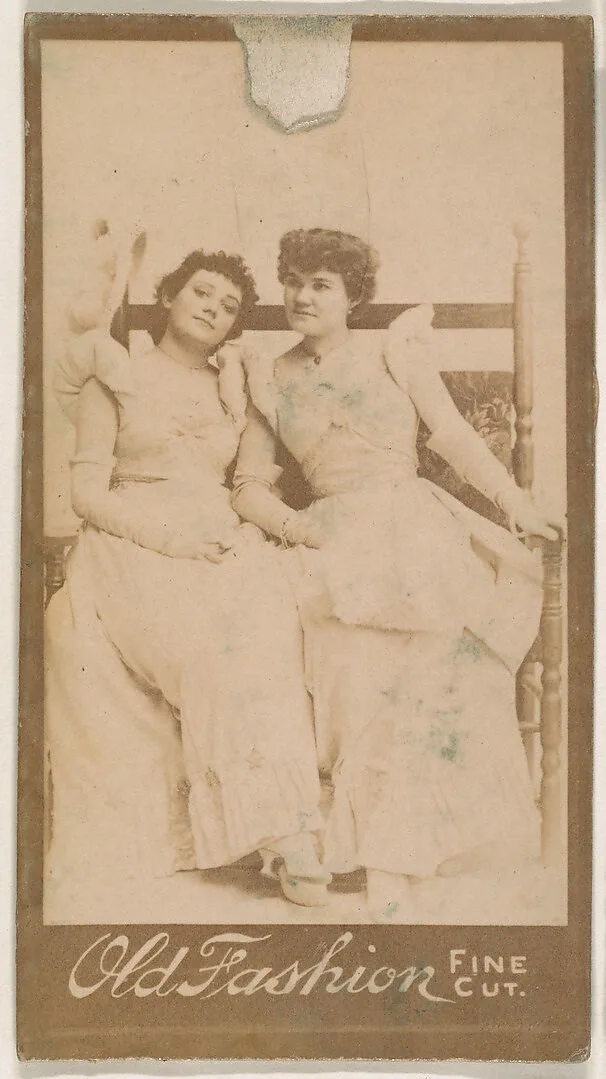 Portrait of seated actress, from the Actresses series (N664) promoting Old Fashion Fine Cut Tobacco — Unknown