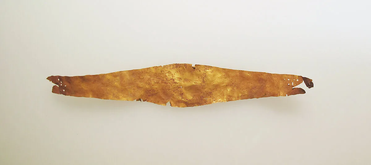 Frontlet of gold leaf — Unknown