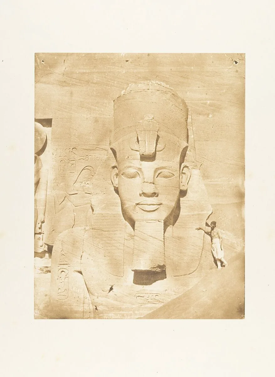 Colosse médial du Spéos d'Phré, à Abousembil — Maxime Du Camp