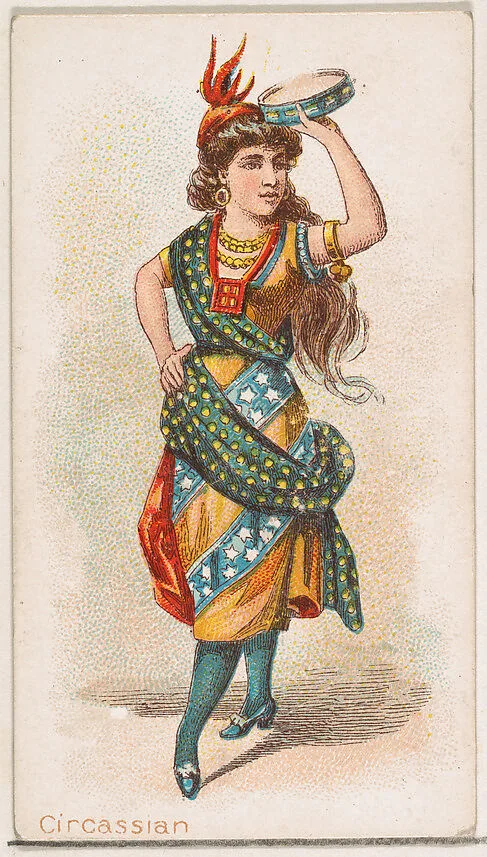 Circassian Dancer, from the Dancing Women series (N186) issued by Wm. S. Kimball & Co. — William S. Kimball & Company
