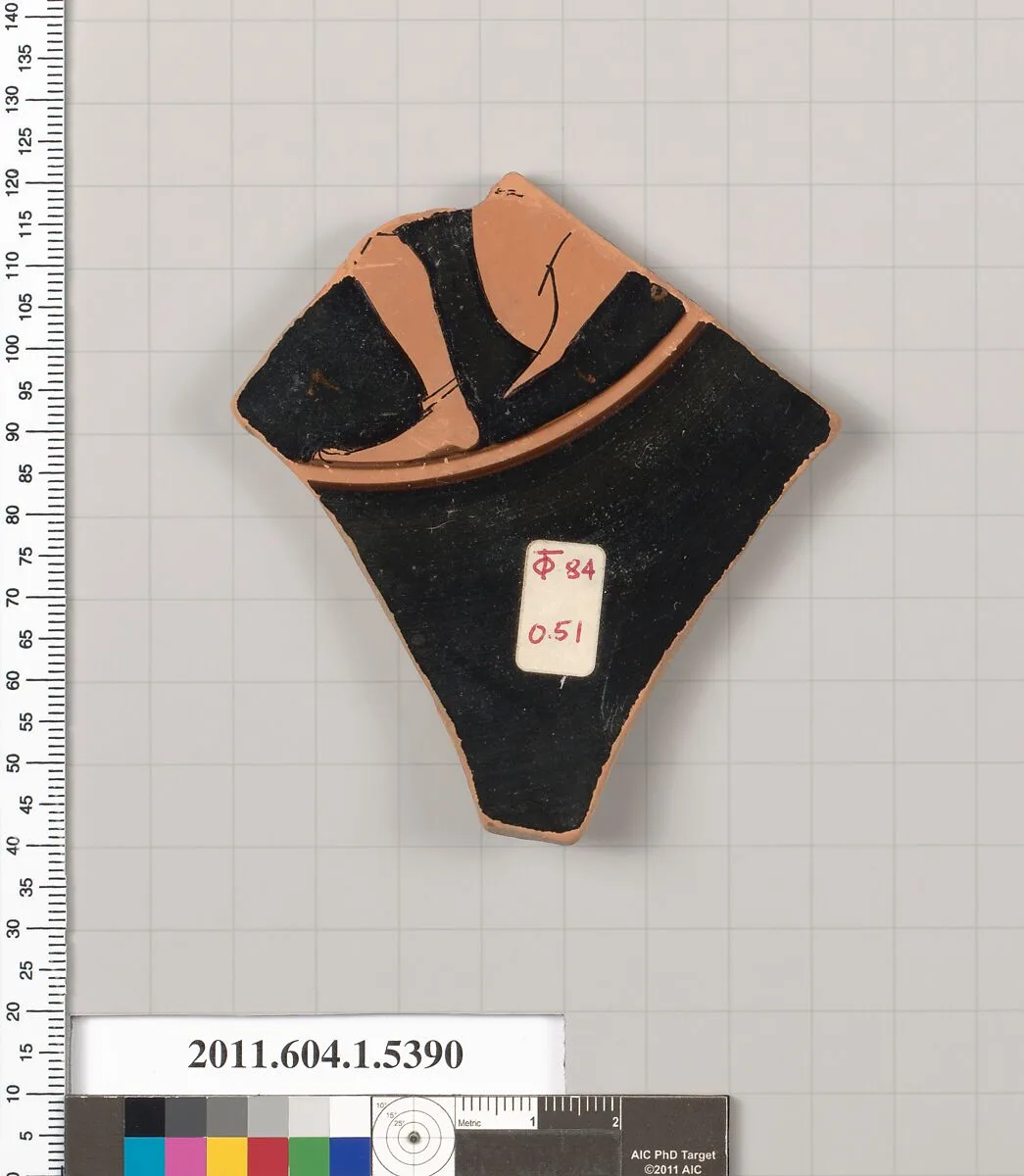 Terracotta fragment of a kylix (drinking cup) — Unknown