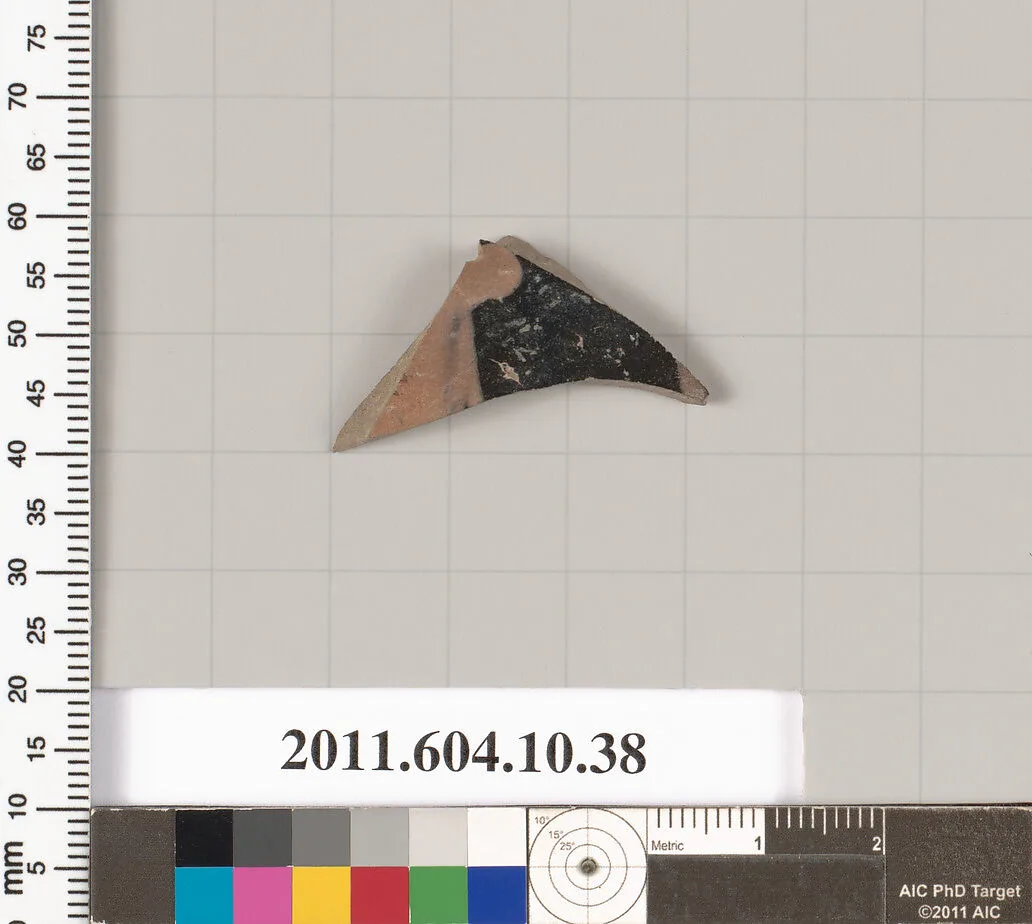 Terracotta fragment of a kylix (drinking cup) — Unknown