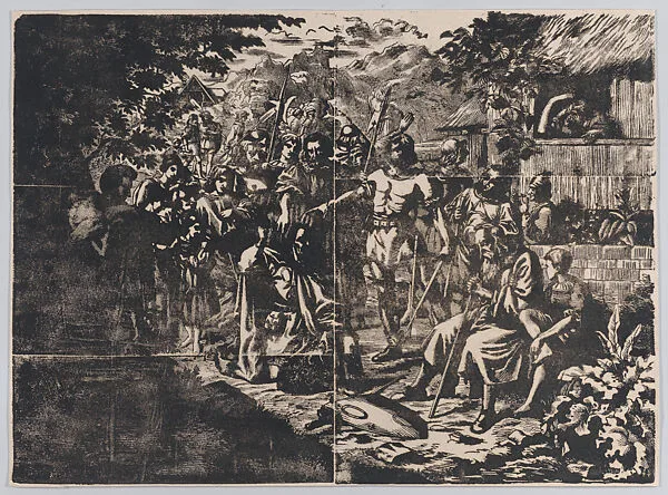 Unidentified Scene, from a series on the Swiss Peasant's Revolt of 1653 — Martin Disteli|Rudolf Buri|Melchior Jeker