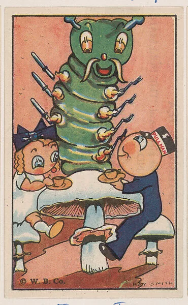Afternoon Tea, bakery card from the Pullman Kids in Wonderland series (D69), issued by the Weber Baking Company — Weber Baking Company