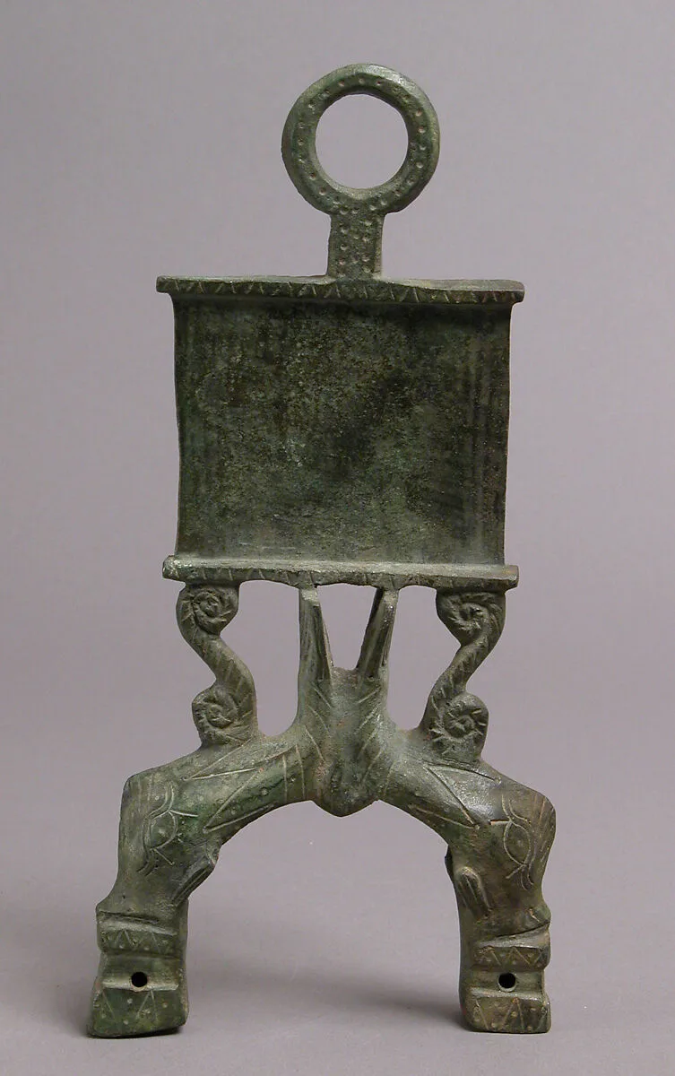 Lamp Handle with Dolphins — Unknown