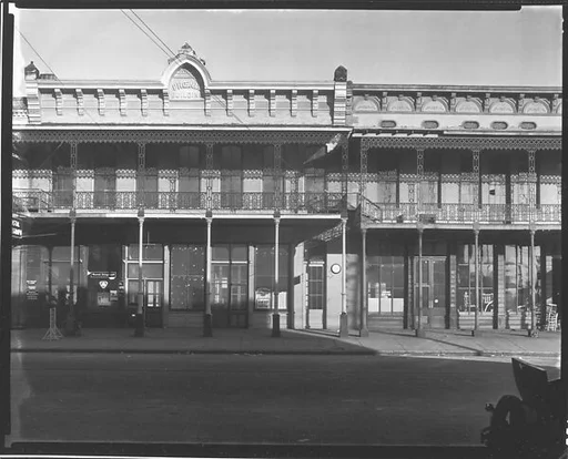[Phoenix Building with Second Story Balcony Grillwork on Water Avenue, Selma, Alabama]