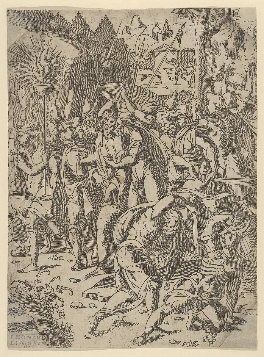 The Betrayal of Christ — Léonard Limosin