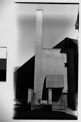 [Façade and Doorway of Modernist Residence, New York City]