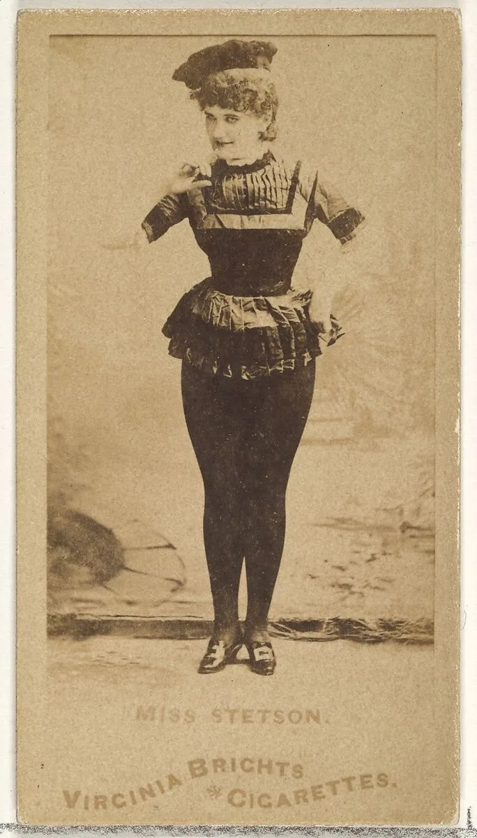 Miss Stetson, from the Actors and Actresses series (N45, Type 1) for Virginia Brights Cigarettes — Allen & Ginter