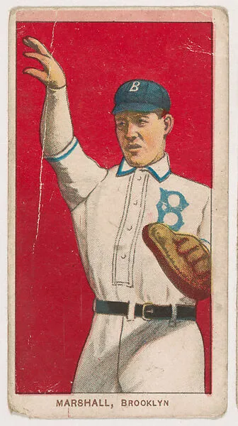 Doc Marshall, Brooklyn, from Coupon Cigarettes Baseball Issue, 1910 — Coupon Cigarettes
