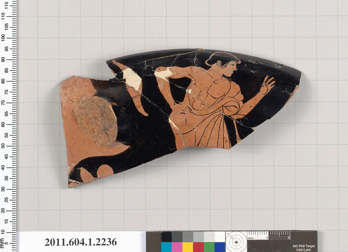 Terracotta rim fragment of a kylix (drinking cup) — Unknown