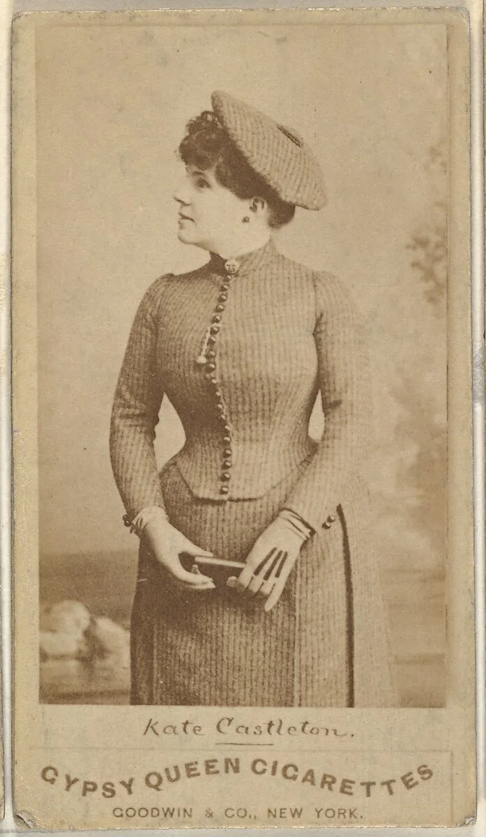 Kate Castleton, from the Actors and Actresses series (N171) for Gypsy Queen Cigarettes — Goodwin & Company