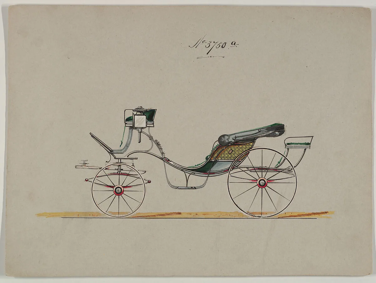 Design for Cabriolet or Victoria, no. 3750a — Brewster & Co.