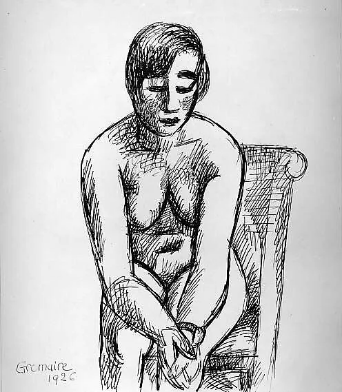 Seated Nude — Marcel Gromaire