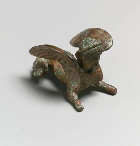 Bronze statuette of a sphinx
