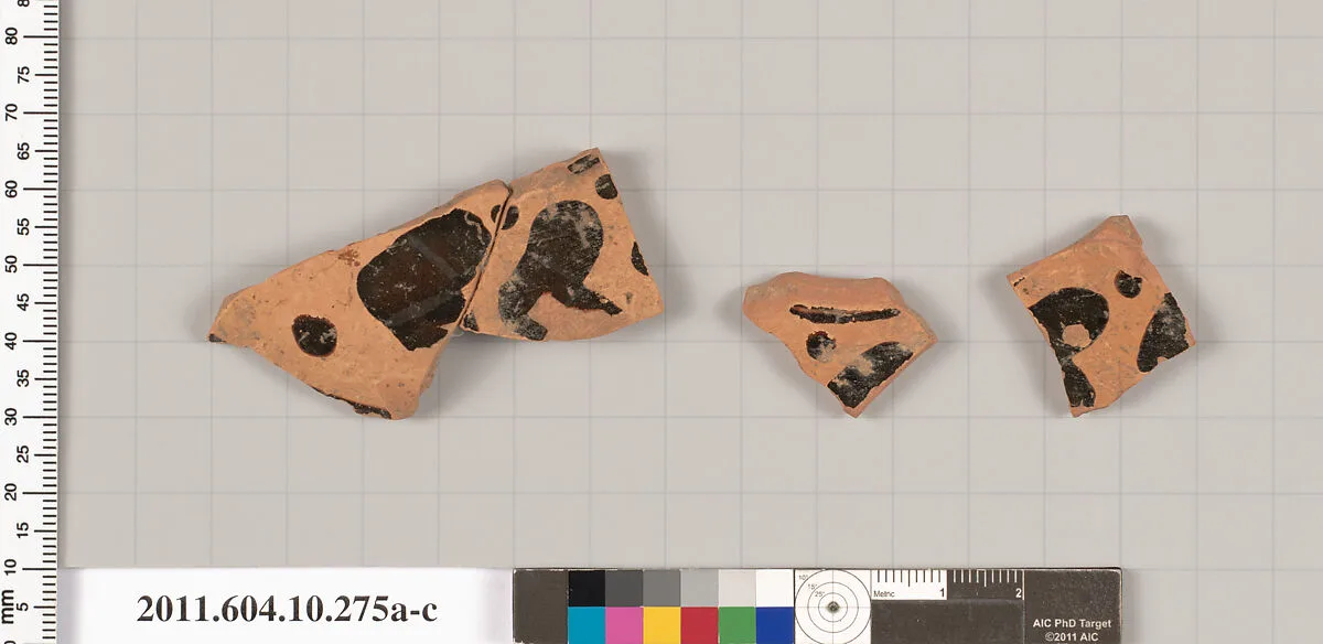 Terracotta fragments from a closed shape — Unknown
